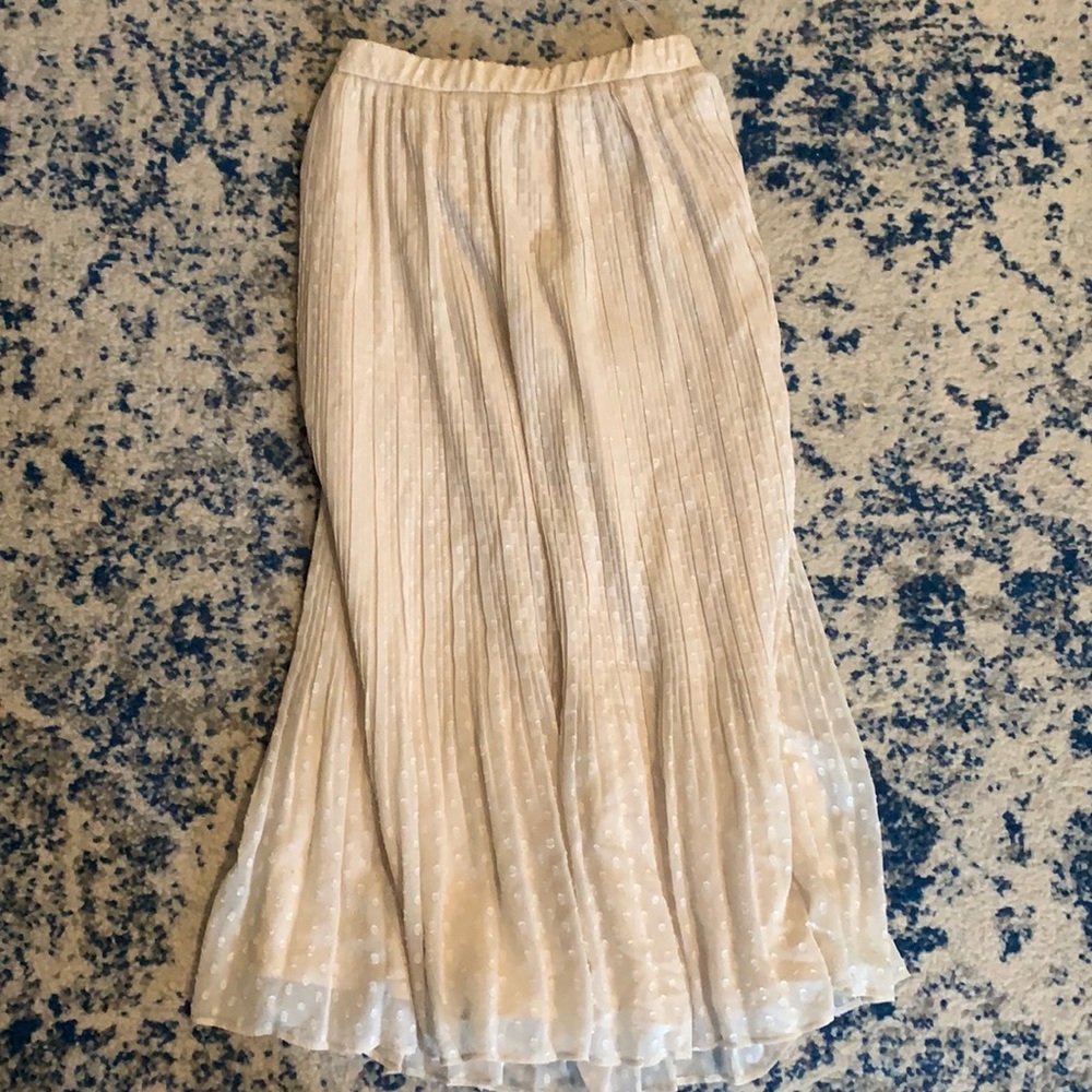 Lulus Swiss dot midi skirt